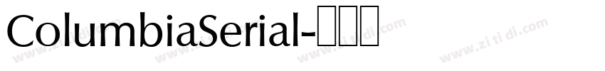 ColumbiaSerial字体转换