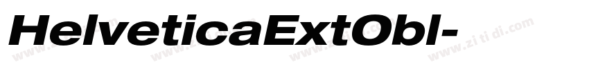 HelveticaExtObl字体转换
