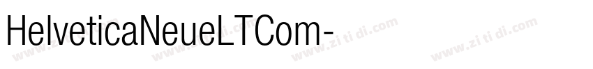 HelveticaNeueLTCom字体转换
