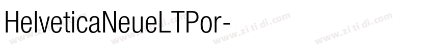 HelveticaNeueLTPor字体转换