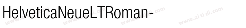 HelveticaNeueLTRoman字体转换