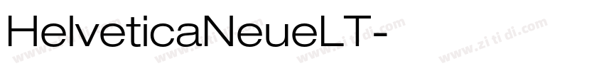 HelveticaNeueLT字体转换