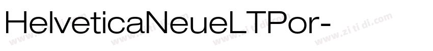 HelveticaNeueLTPor字体转换