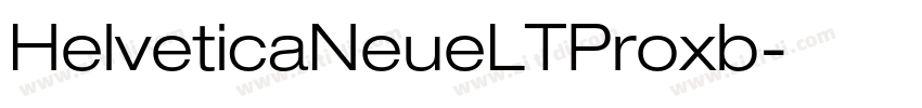 HelveticaNeueLTProxb字体转换