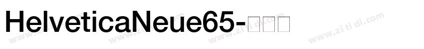HelveticaNeue65字体转换
