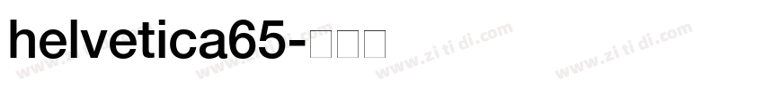 helvetica65字体转换