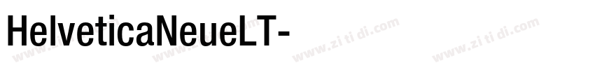 HelveticaNeueLT字体转换