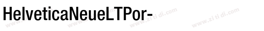 HelveticaNeueLTPor字体转换