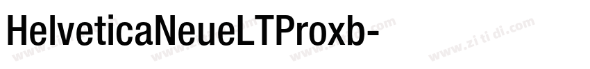 HelveticaNeueLTProxb字体转换