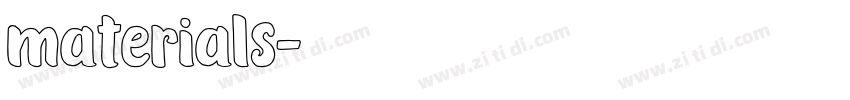 materials字体转换