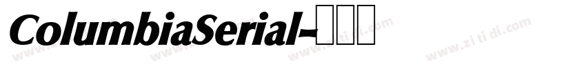 ColumbiaSerial字体转换
