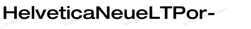 HelveticaNeueLTPor字体转换