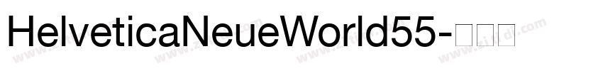 HelveticaNeueWorld55字体转换