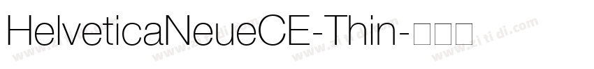 HelveticaNeueCE-Thin字体转换