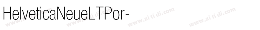 HelveticaNeueLTPor字体转换