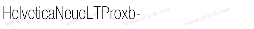 HelveticaNeueLTProxb字体转换