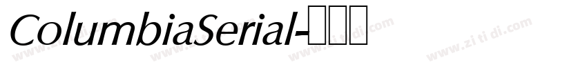ColumbiaSerial字体转换