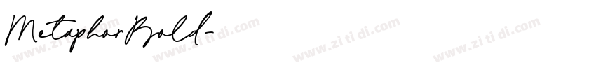 MetaphorBold字体转换