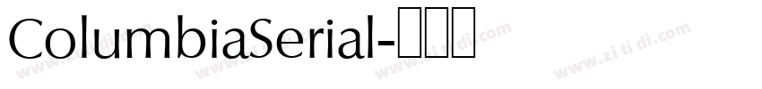 ColumbiaSerial字体转换