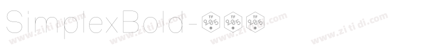 SimplexBold字体转换