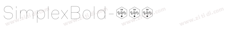SimplexBold字体转换