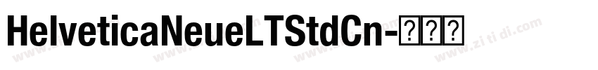 HelveticaNeueLTStdCn字体转换