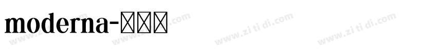 moderna字体转换