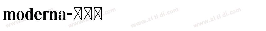 moderna字体转换