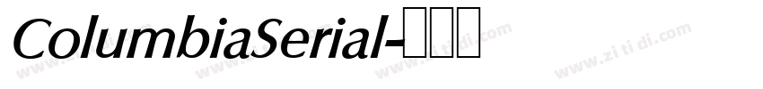 ColumbiaSerial字体转换