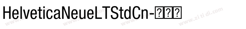 HelveticaNeueLTStdCn字体转换
