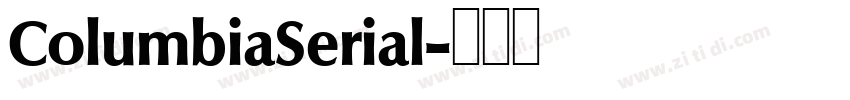 ColumbiaSerial字体转换