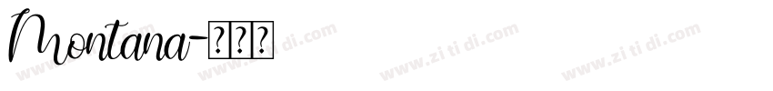 Montana字体转换