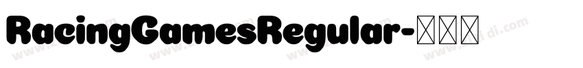 RacingGamesRegular字体转换
