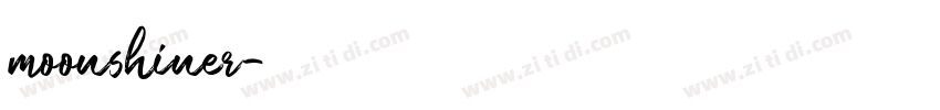 moonshiner字体转换
