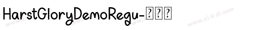 HarstGloryDemoRegu字体转换