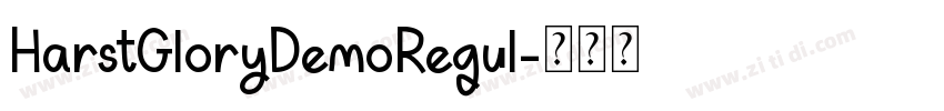 HarstGloryDemoRegul字体转换