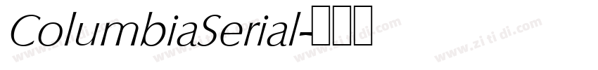 ColumbiaSerial字体转换