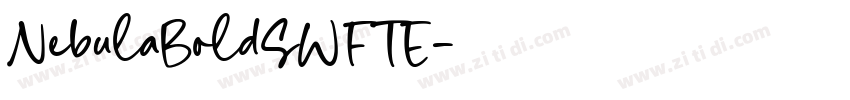 NebulaBoldSWFTE字体转换