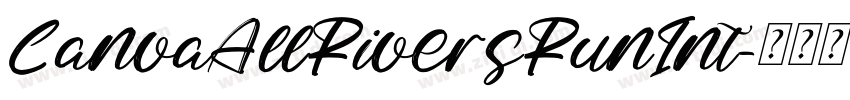 CanvaAllRiversRunInt字体转换