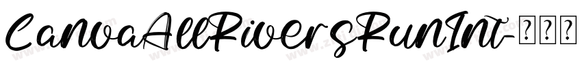 CanvaAllRiversRunInt字体转换