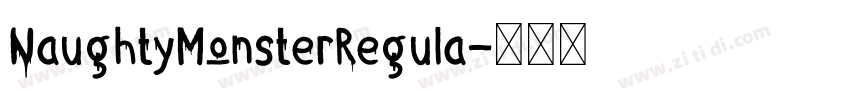 NaughtyMonsterRegula字体转换
