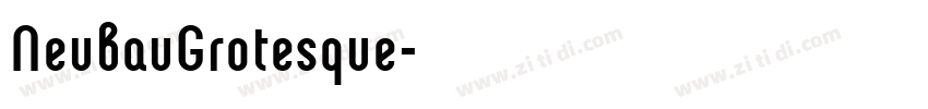 NeubauGrotesque字体转换