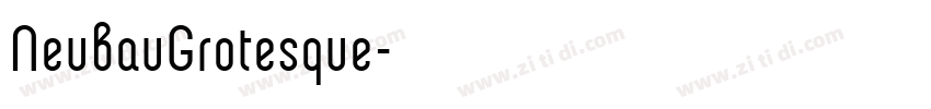NeubauGrotesque字体转换