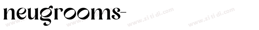 neugrooms字体转换