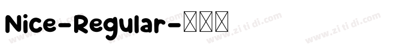 Nice-Regular字体转换