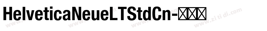 HelveticaNeueLTStdCn字体转换