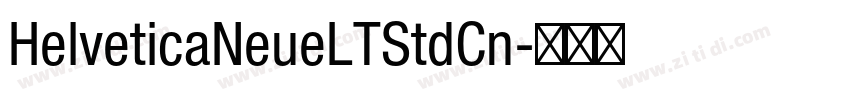 HelveticaNeueLTStdCn字体转换