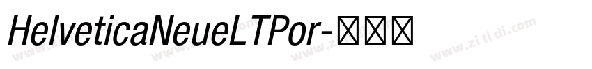 HelveticaNeueLTPor字体转换