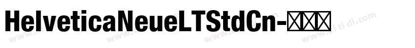 HelveticaNeueLTStdCn字体转换