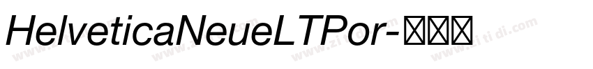 HelveticaNeueLTPor字体转换